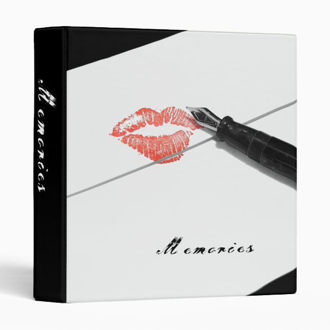 Love Letter 1" Memories Photo Album 3 Ring Binder (Front/Spine)