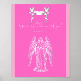 Love Letter Design - Love, Your Guardian Angelxxoo Poster
