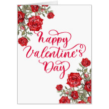 Love letter elegant red rose design