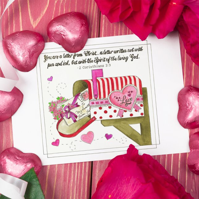 Love Letter from Christ Inspirational Postcard (Creator Uploaded)