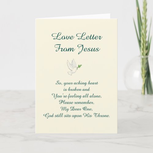 Love Letter From Jesus Card