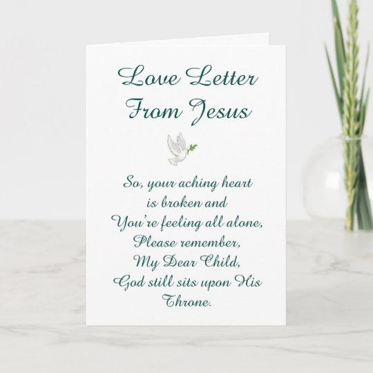 Love Letter From Jesus Card | Zazzle.com