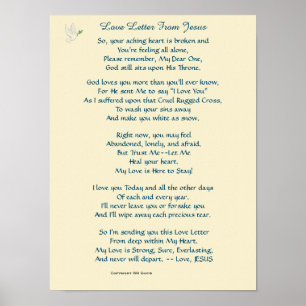 Love Letter From Jesus Poster