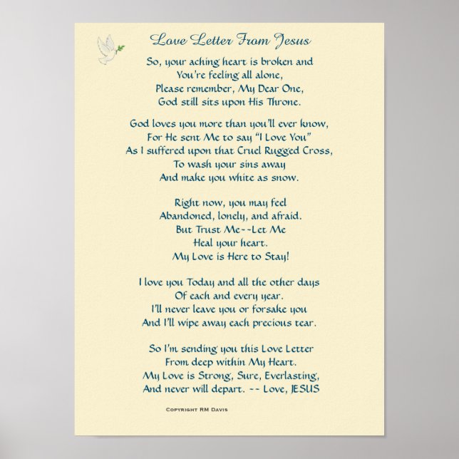 Love Letter From Jesus Poster (Front)
