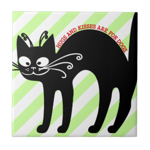 Love letter from my cat: cat etiquette ceramic tile