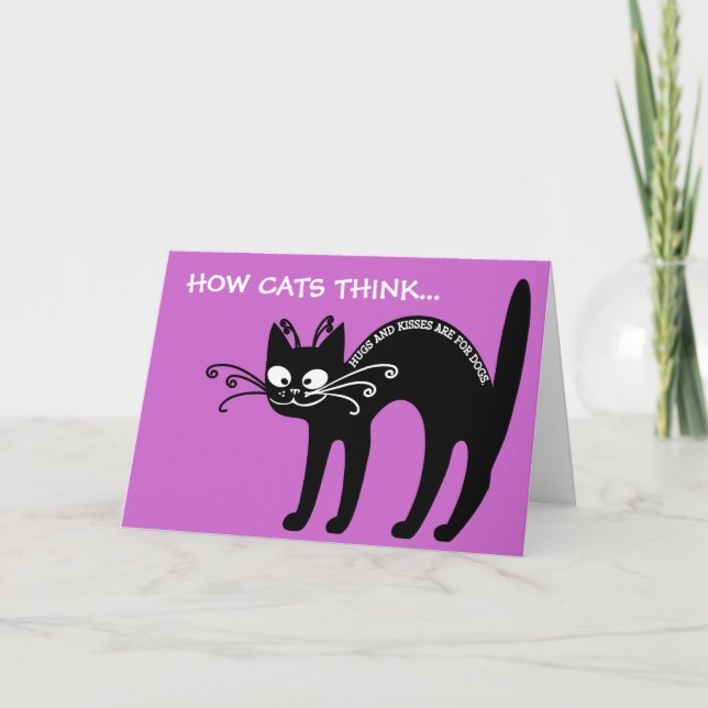 Love letter from my cat: cat etiquette holiday card (Front)