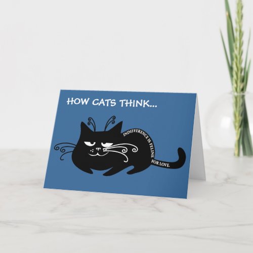 Love letter from my cat speaking feline language holiday card