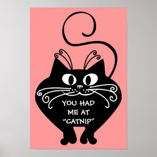 Love letter from my cat: you can buy my love poster