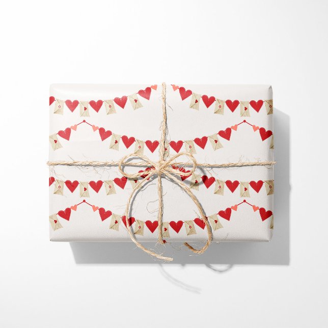 Love Letter Garland Wrapping Paper (Creator Uploaded)