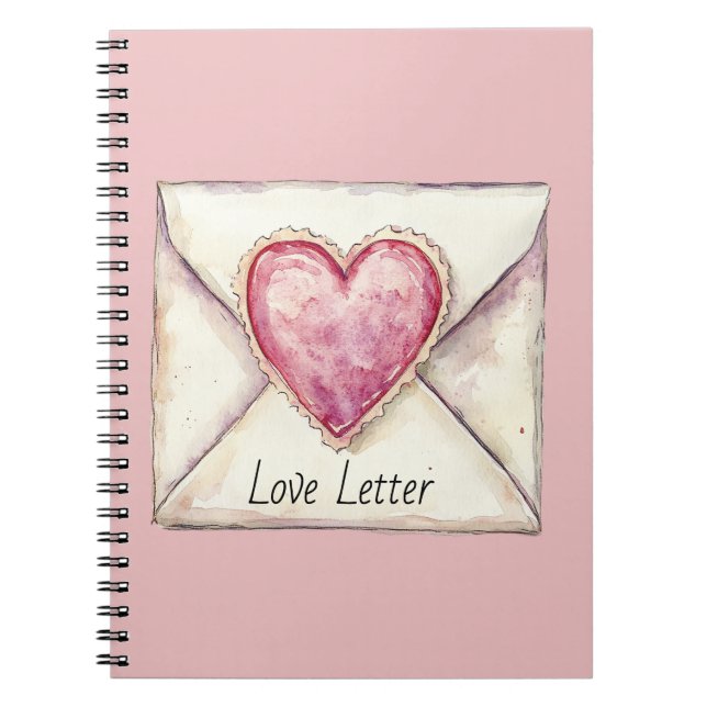 Love Letter Heart Notebook (Front)