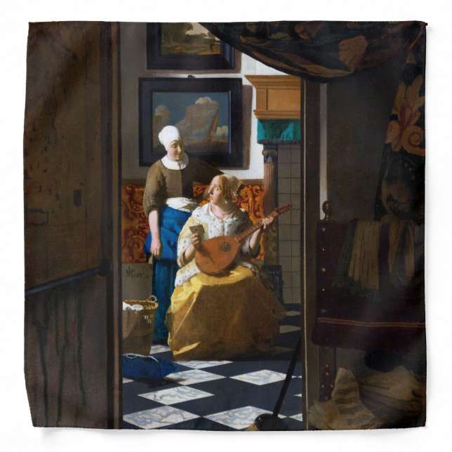 Love Letter, Johannes Vermeer Bandana (Front)