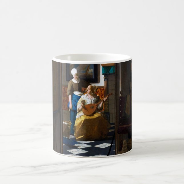 Love Letter, Johannes Vermeer Coffee Mug (Center)