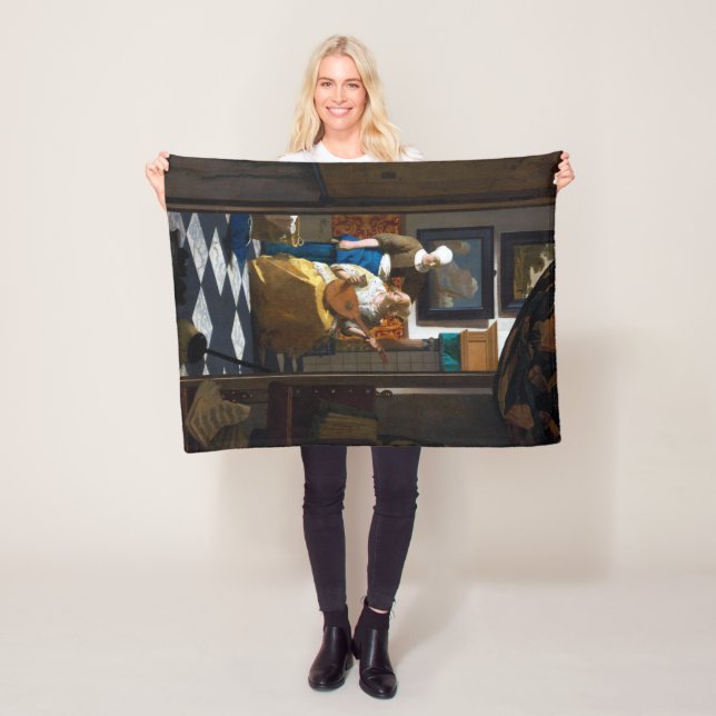Love Letter, Johannes Vermeer Fleece Blanket (In Situ)