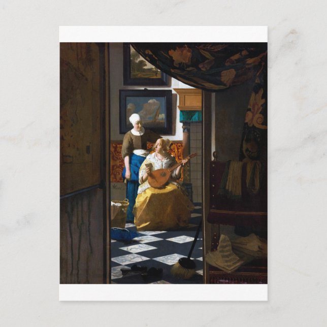 Love Letter, Johannes Vermeer Postcard (Front)