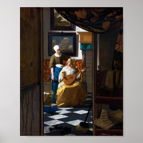 Love Letter Johannes Vermeer Poster