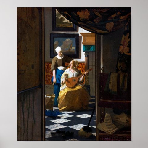 Love Letter Johannes Vermeer Poster