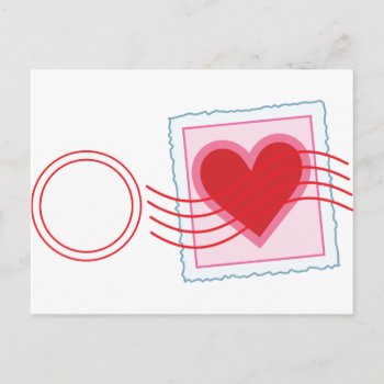 Love Letter Stamp Postcard by mariabellimages at Zazzle