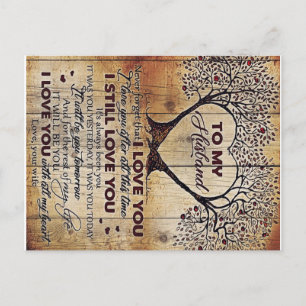 Love Letter To Husband Special Gift For Man Postcard
