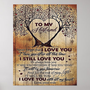 Love Letter To Husband Special Gift For Man Poster