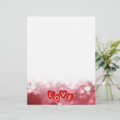 Love Lettering Red Hearts (Standing Front)