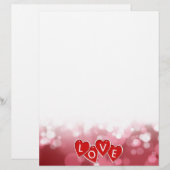 Love Lettering Red Hearts (Front/Back)