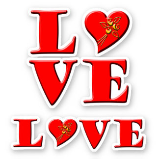 Love Letters 2-in-1 LOVE  Sticker