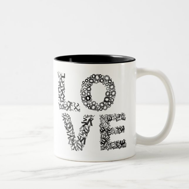 Love Letters-Black Two-Tone Coffee Mug (Right)