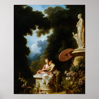 Love Letters by Jean Honore Fragonard Poster