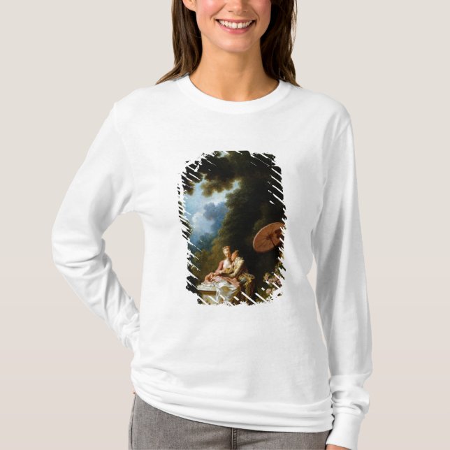 Love Letters by Jean Honore Fragonard T-Shirt (Front)