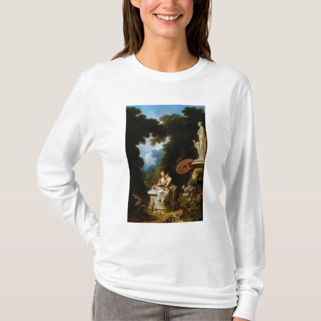 Love Letters by Jean Honore Fragonard T-Shirt (Front)