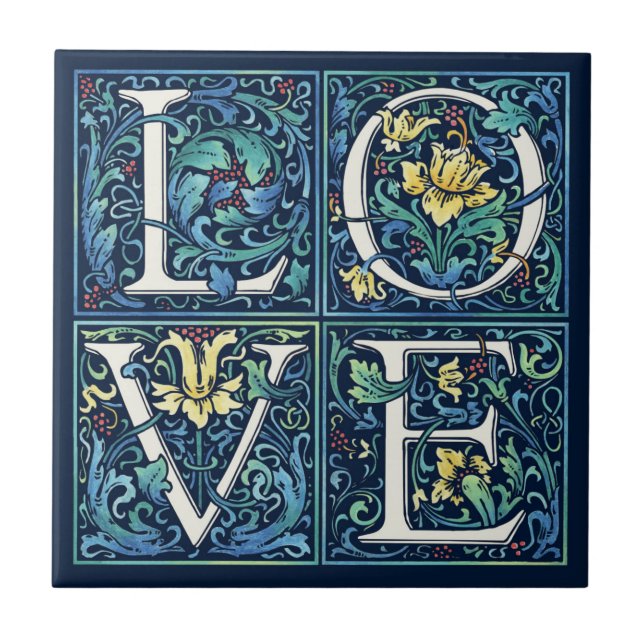 LOVE Letters Ceramic Tile (Front)