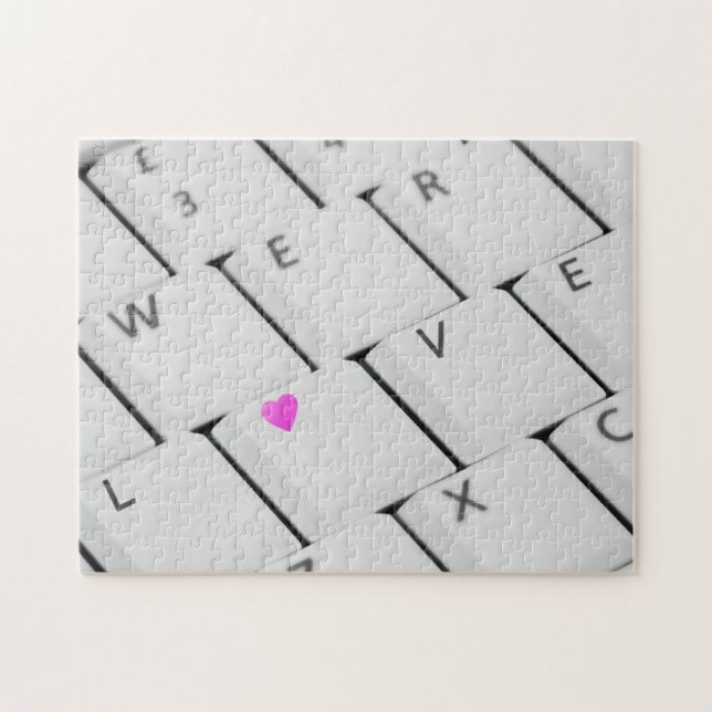 Love Letters Computer Keyboard Jigsaw Puzzle (Horizontal)
