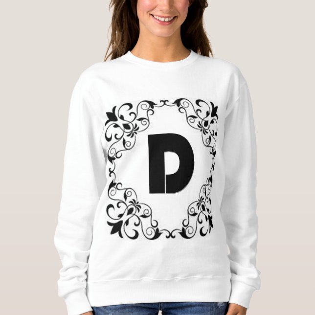 Love Letters "D"  Sweatshirt (Front)