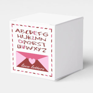 Love Letters Favor Boxes