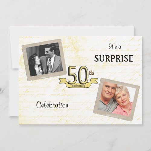 Love Letters Golden Anniversary Party invitation