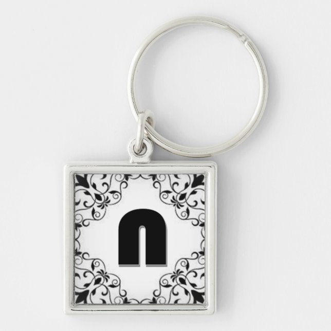 Love Letters "N"  Keychain (Front)
