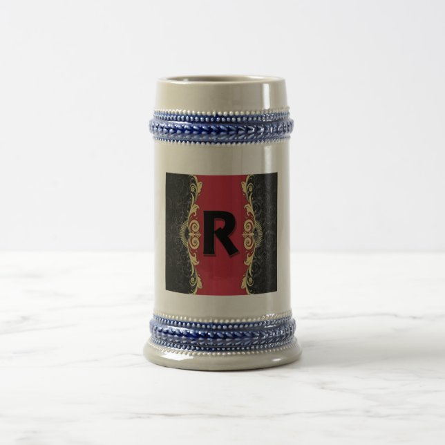 Love Letters "R"  Beer Stein (Center)