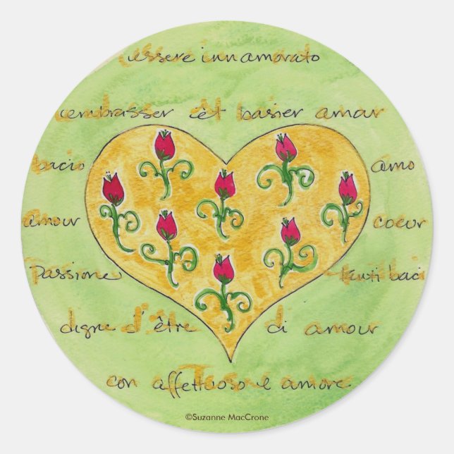 Love Letters & Rose Buds - Stickers (Front)