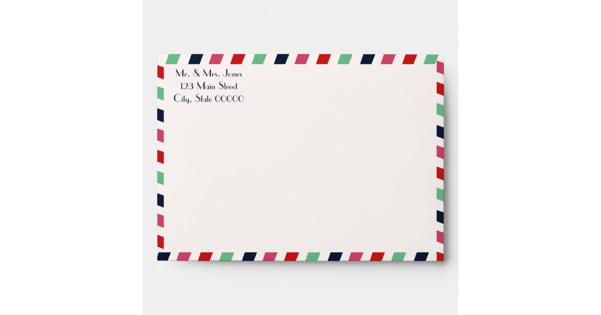 Love Letters Wedding Invitation Envelope | Zazzle