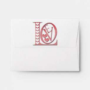 Love Letters With Hearts by Shirley Taylor Envelope