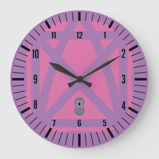 LOVE ?LEX PSTAN BY MASANSER PIXELAT LARGE CLOCK (Front)