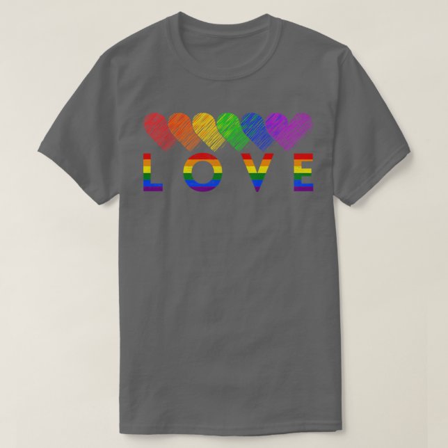 Love LGBT2 T-Shirt (Design Front)