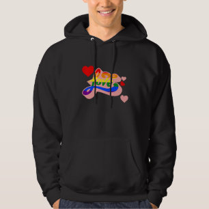 Love Lgbt Q Retro Rainbow Flag Gay Pride Ally Equa Hoodie