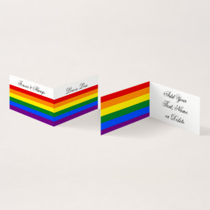 Love LGBT Rainbow Flag Gay Pride Stripes Business Card