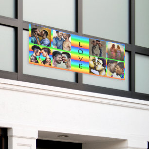 Love LGBTQIA+ Equality and Pride Rally Banner