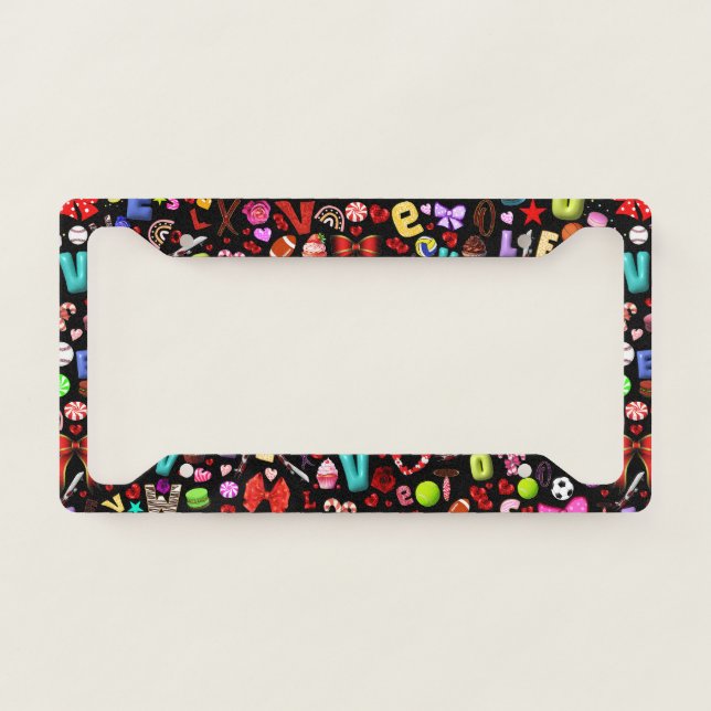 Love License Plate Frame (Front)