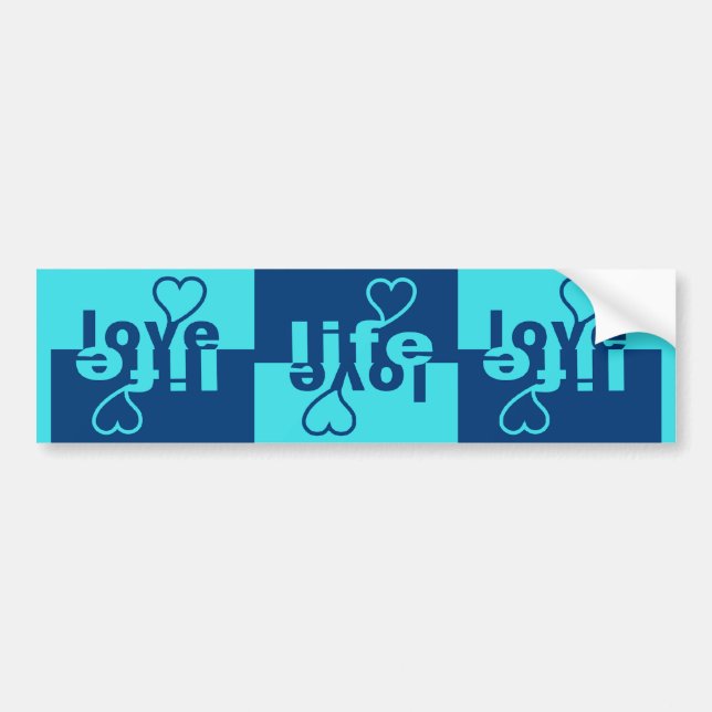 Love Life bumpersticker Bumper Sticker (Front)