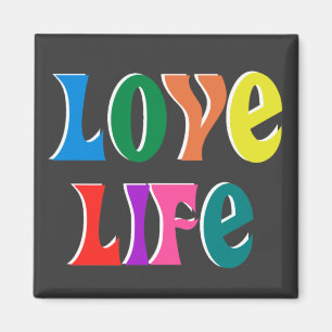 LOVE LIFE ~ customizable christian message Magnet