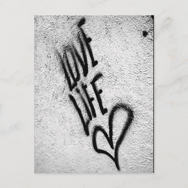 Love Life Graffiti Postcard (Front)