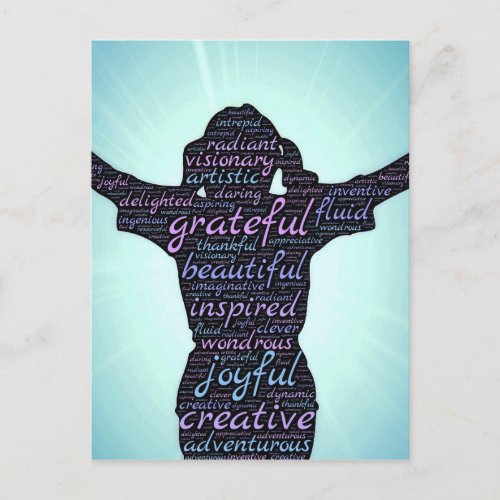 Love Life InspirationGratitudeJoy Postcard